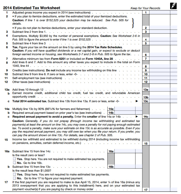 How to Calculate and Pay Quarterly Estimated Taxes  Young Adult Money