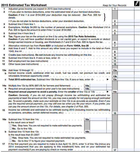 How to Calculate and Pay Quarterly Estimated Taxes  Young Adult Money