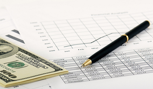 Stock Chart And Money