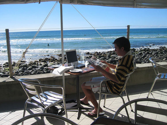 Working by the Ocean