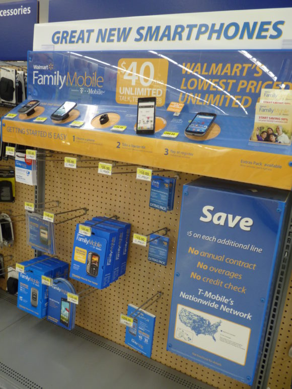 Walmart Family Mobile Section