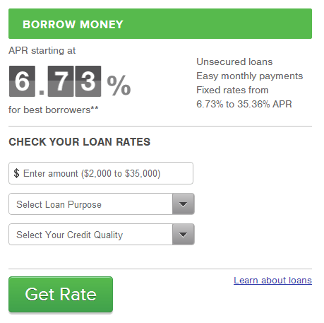 Take Out a Loan on Prosper 1