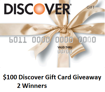 Discover Gift Card Giveaway