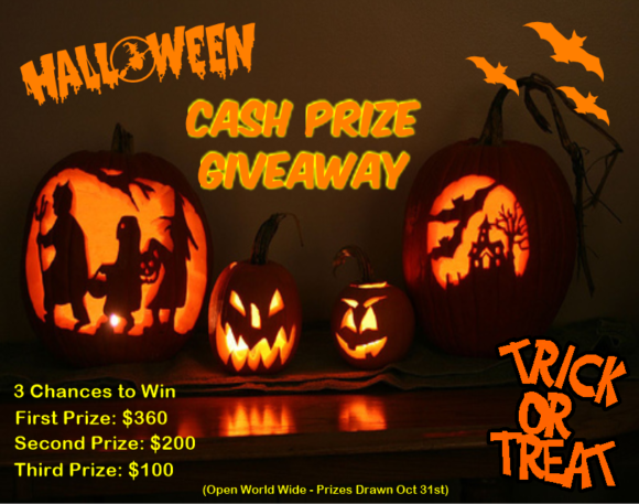 October Halloween Cash Giveaway