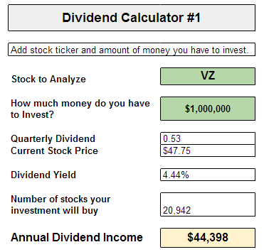 how much money can you make from dividends