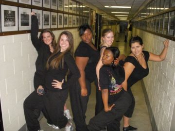 The Pom Squad my first year at University