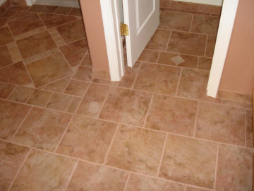 DIY Bathroom Tile Floor