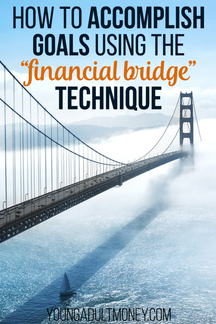 While a financial bridge may be useful in corporate finance, you can apply the "financial bridge" technique to goal-setting to make accomplishing goals more likely.
