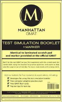 Manhatten GMAT Test Simulation Booklet