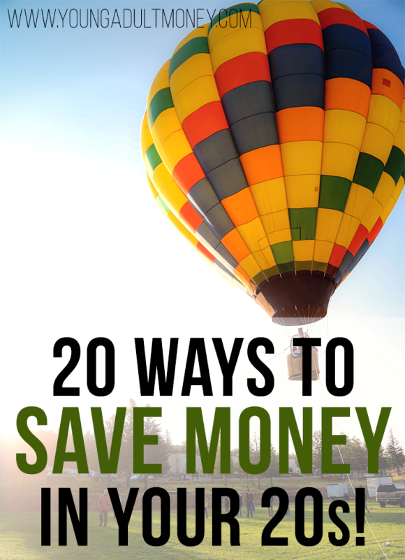 Want to save money in your 20s? It can be difficult when you don't get paid a ton and want to have an active social life, but these 20 ways to save will help!
