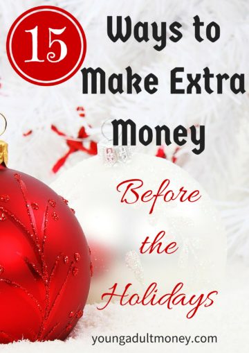 The holidays can be expensive, but they also are a good opportunity to make some extra money.  Here's 15 ideas of ways you can make money over the holidays and pad your bank account.