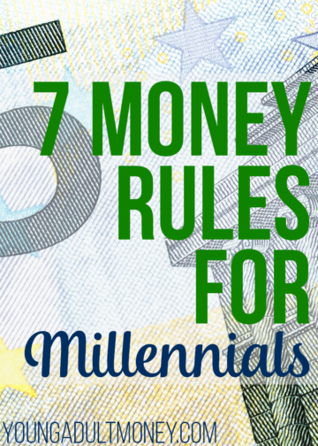 7 money rules for millennials