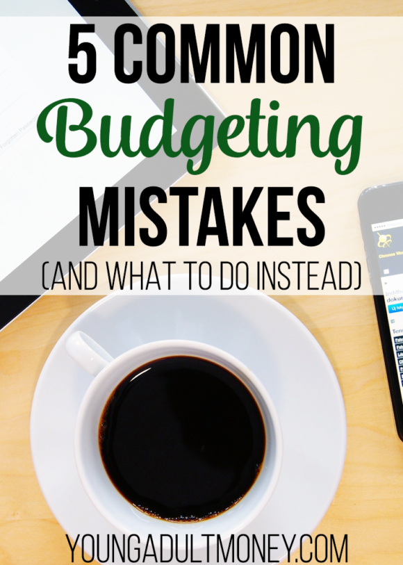 5 common budgeting mistakes made by beginners to budgeting, along with tips to avoid making budgeting mistakes
