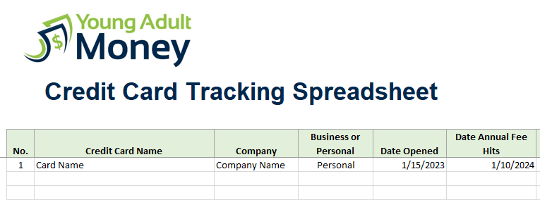 Credit Card Rewards Spreadsheet