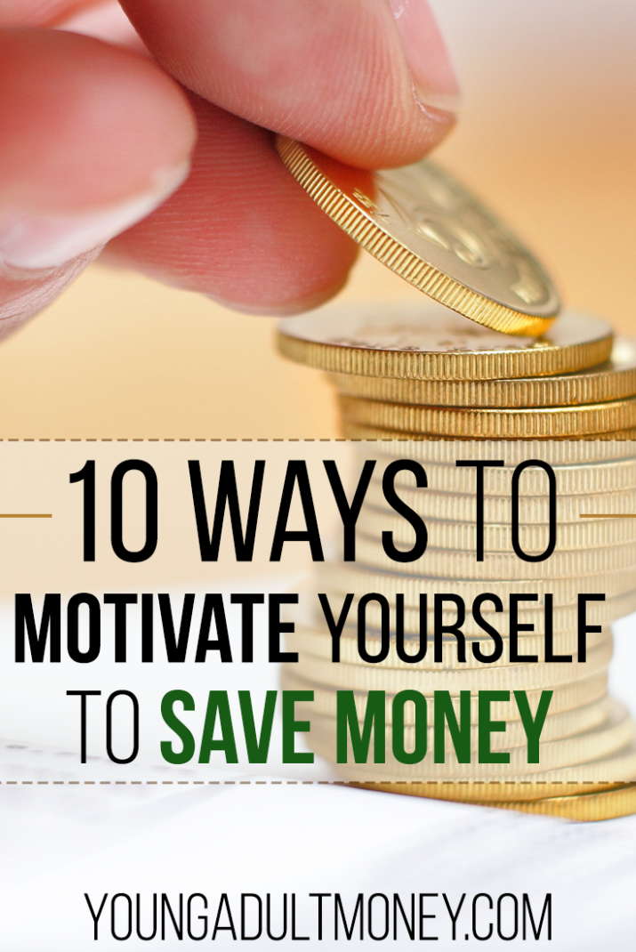 10 ways to motivate yourself to save money, including visualization techniques and suggestions on making savings a game.