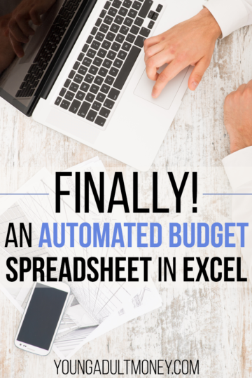 Finally there is an automated budget spreadsheet in Excel. This spreadsheet automates the most manual aspects of budgeting.