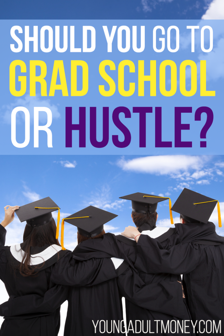 Do you struggle with deciding whether to go to grad school or work on a side hustle or business? We discuss the pros and cons of each in this post.