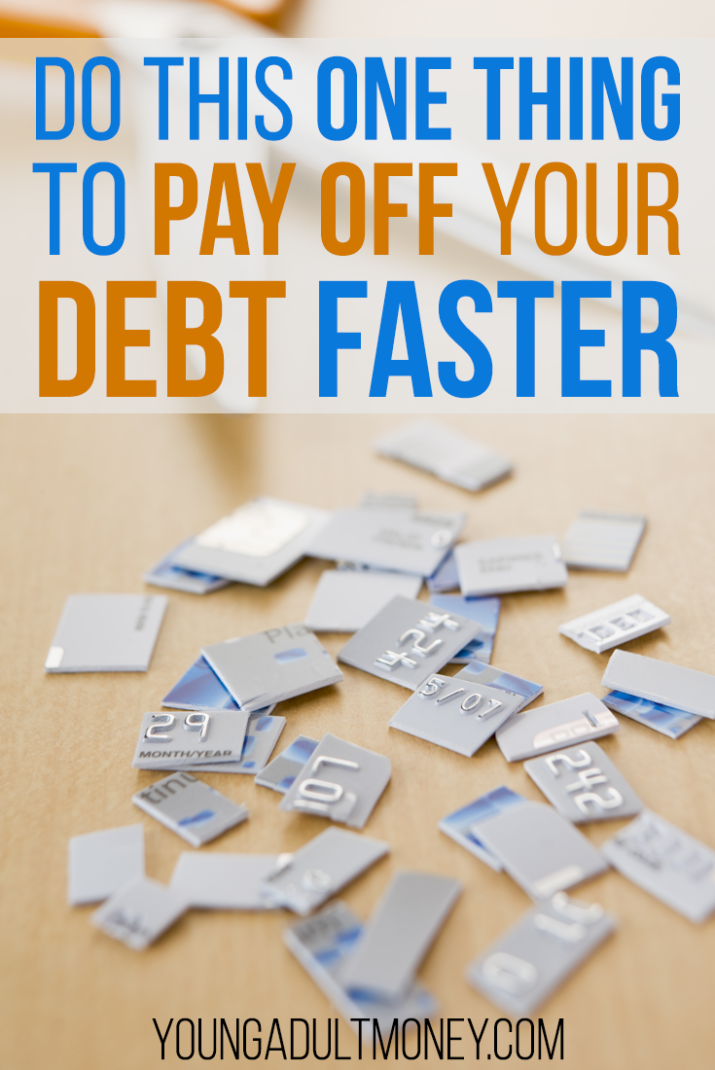 Do you want to pay off your debt faster? Consider making one simple change to pay off your debt faster. Read on to find out what the one thing is!