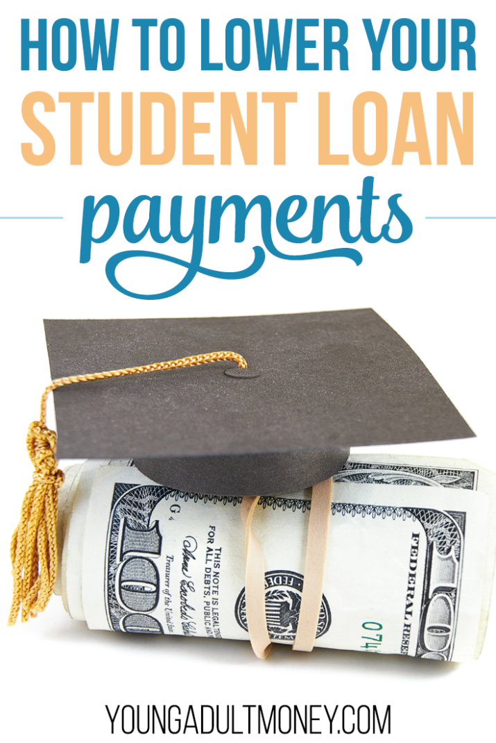 Are your student loan payments too much for you to handle right now? Here are a few options to help lower your student loan payments.