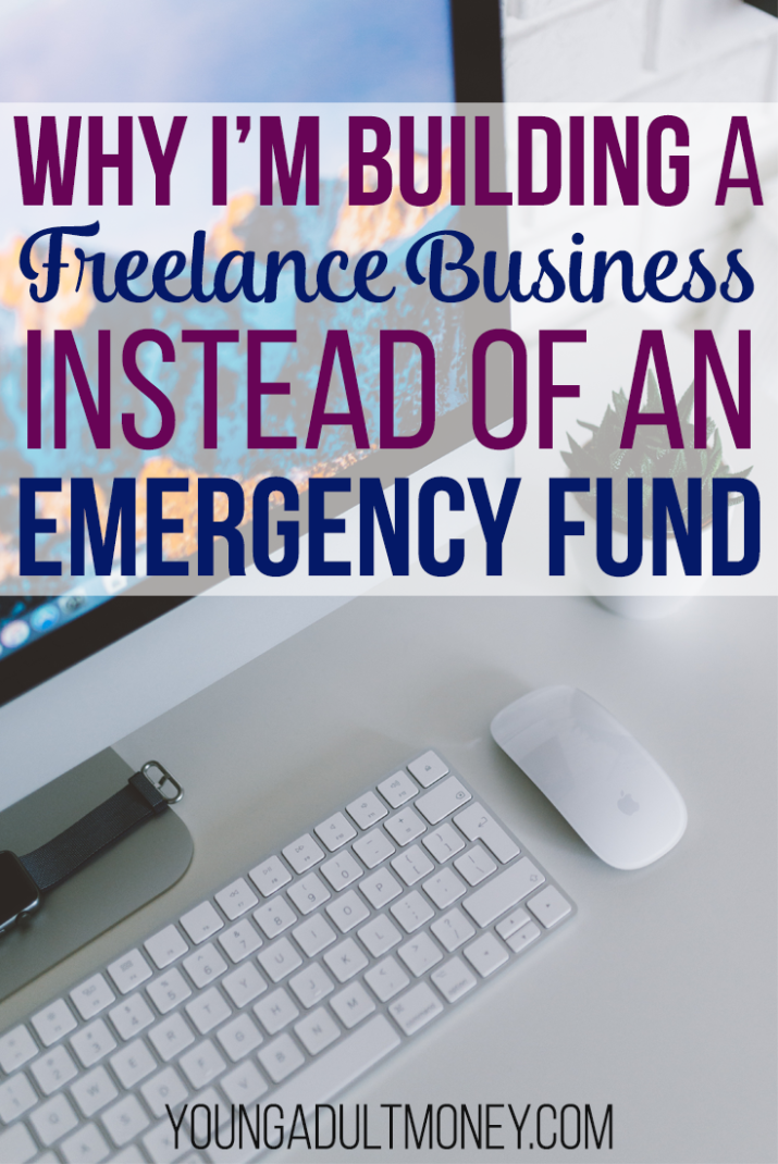 An emergency fund is helpful and important, but focusing on a freelance business can be another way to create financial security. Here's why I'm focused on building a freelance business instead of an emergency fund.