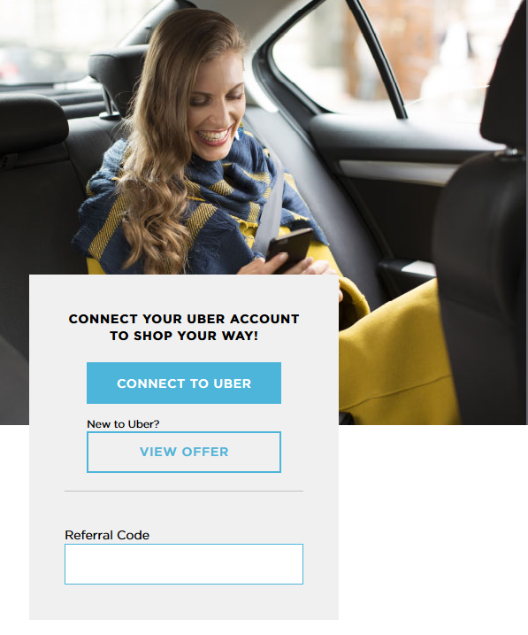 Sign Up for Uber Cash Back Rewards