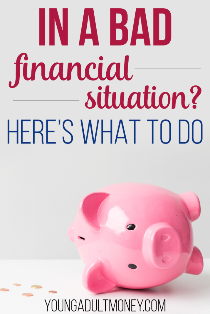 If you've found yourself living paycheck-to-paycheck and unable to pay your bills or are in some other bad financial situation, don't panic. Here's what to do if you find yourself in a bad financial situation.