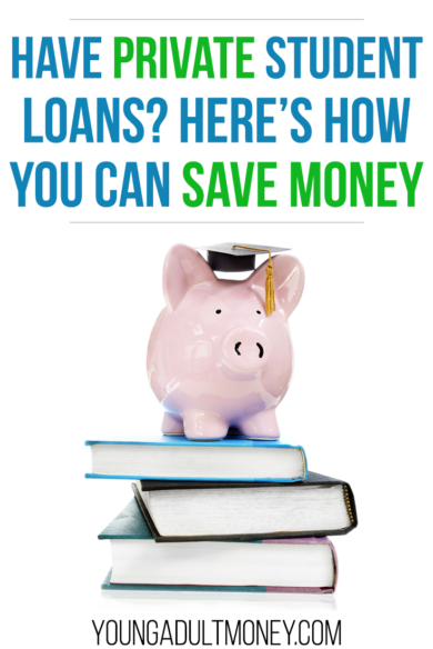 College and grad school keeps getting more and more expensive, so if you have student loans there's a chance you may have private student loans with a bank. If you have private student loans here's how you can save money.