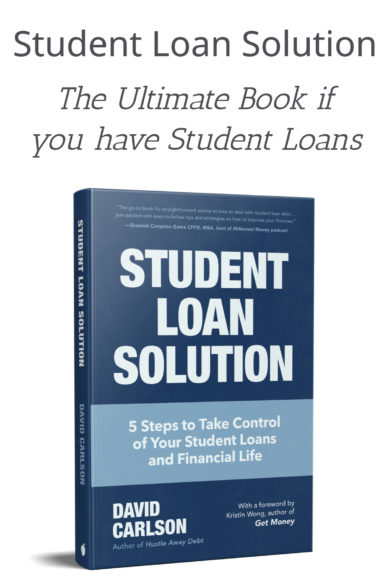 Student Loan Solution is the ultimate book if you have student loans. It goes through the ins and outs of student loans, but also how to take control of your greater financial life.