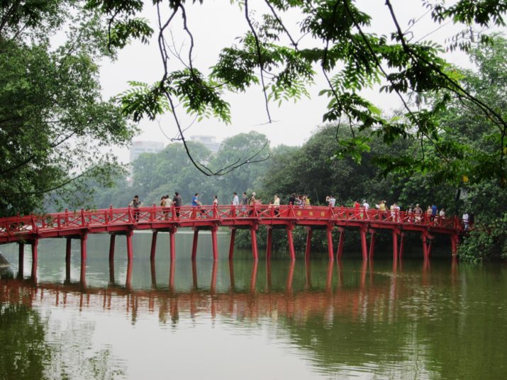 The Huc Bridge Hanoi Vietnam