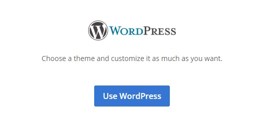 BlueHost Use WordPress